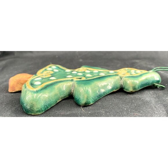 Art Pottery Christmas Tree Christmas Ornament Trivet Decor 6" Tall FLAW - Picture 7 of 8